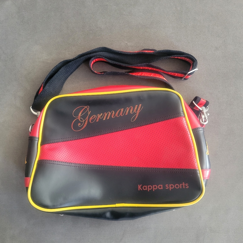 Kappa Bag Germany Shoulder Bag Laptop Original Red Black Multiple Pockets